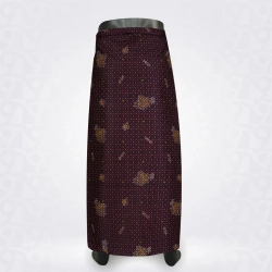 Print Lungi-Black Maroon Musted Cotton